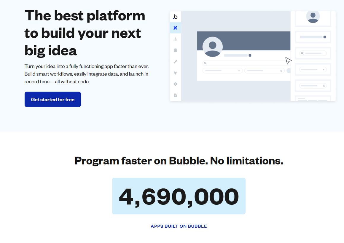 Bubble.io No-Code-Tool