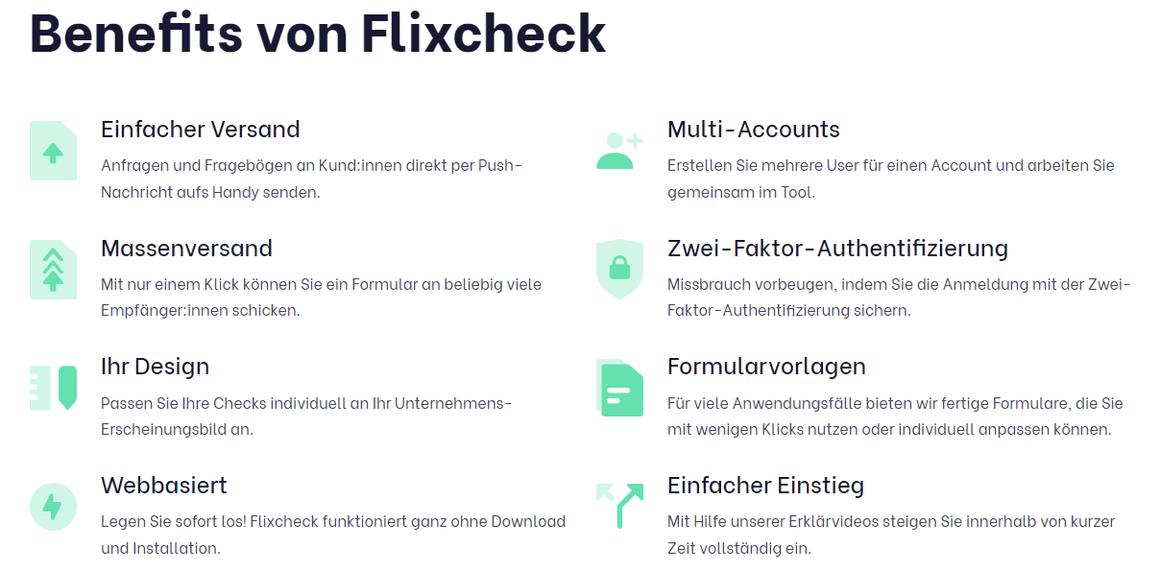 Flixcheck Benefits